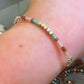 Purple, Brown, and Aqua Adjustable Stack bracelet, boho Friendship stack set