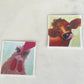 Chicken Watercolor artwork Sticker
