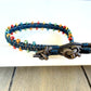 Dark Teal Beaded Macrame Bracelet