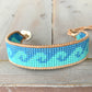 Wave Bead Loom Woven Bracelet