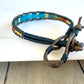 Dark Teal Beaded Macrame Bracelet