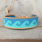 Wave Bead Loom Woven Bracelet