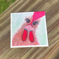 Chicken Watercolor artwork Sticker