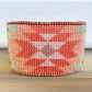 Coral,Green and Turquoise Western Cuff Starburst Beaded Loom Bracelet