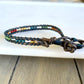 Dark Teal Beaded Macrame Bracelet